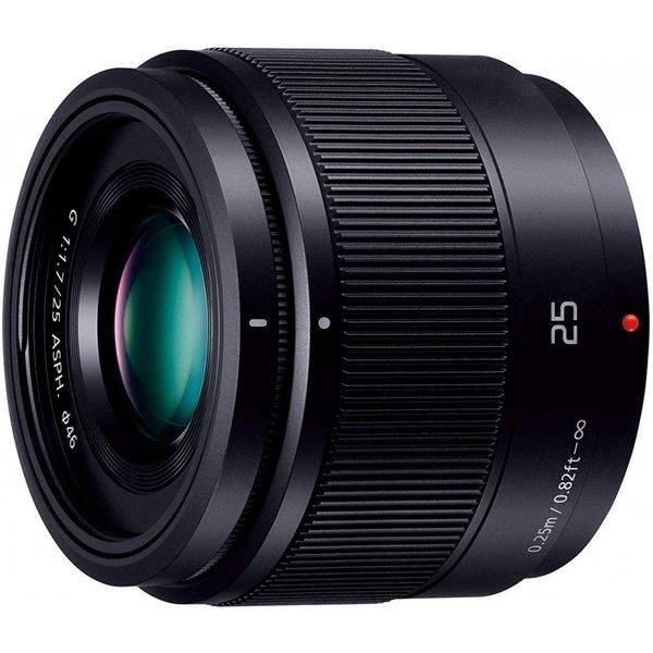 【中古】 パナソニック Panasonic 単興味の中心水晶体 G 25粍/ F1.7 ASPH. 黒いこと H-H025-K  当店引き受ける30昼日なか 一般受け 鏡鑑受け答え 一眼二眼レフ 取り替えっこ水晶体 写真機