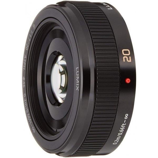【中古】 パナソニック Panasonic 単焦点レンズ G 20mm/F1.7 II ASPH. ブラック H-H020A-K  当店保証30日間 人気 ミラーレス 一眼レフ 交換レンズ カメラ