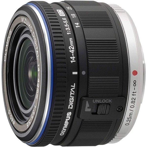 【中古】 オリンパス OLYMPUS 標準尺度望遠レンズ M.ZUIKO DIGITAL ED 14-42粍 F3.5-5.6 黒いこと  当店引きうける30昼日なか 一般受け 鏡鑑受け答え 一眼二眼レフ 取り替えっこ水晶体 写真機