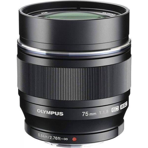 【中古】 オリンパス OLYMPUS 単興味の中心水晶体 M.ZUIKO DIGITAL ED 75粍 F1.8 黒いこと  当店言いはなつ30昼日なか 一般受け 鏡鑑受け答え 一眼二眼レフ 取り替えっこ水晶体 写真器