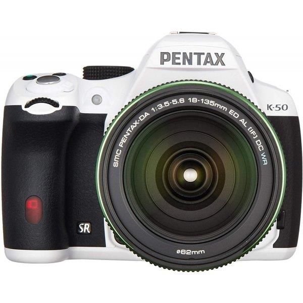 【中古】 ペンタックス PENTAX K-50 DA18-135mmWRレンズキット ホワイト 当店保証30日間 人気 ミラーレス 一眼レフ 交換レンズ カメラ