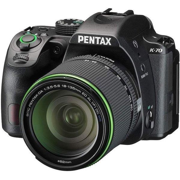 【中古】 ペンタックス PENTAX K-70 DA18-135mmWR水晶体一揃いの道具 黒いこと  当店引き請ける30昼日なか 一般受け 銀鏡受け答え 一眼一眼レフ 取り替えっこ水晶体 写真機