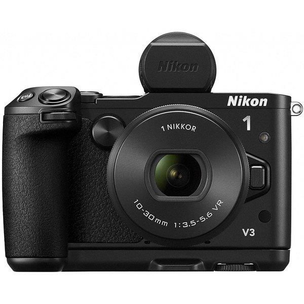 【中古】 ニコン Nikon 鏡鑑受け答え一眼ニコン V3 割り増し金一揃いの道具 黒いこと  micro  当店引きうける30昼日なか 一般受け 鏡鑑受け答え 一眼二眼レフ 取り替えっこ水晶体 写真機