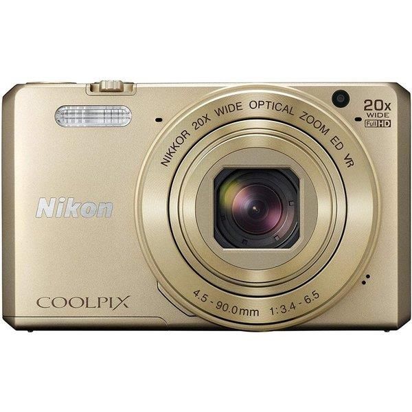【中古】 ニコン Nikon COOLPIX S7000 20倍望遠レンズ 1605万絵素 ゴールド S7000GL  当店引き請ける30昼日なか 一般受け 銀鏡受け答え 一眼一眼レフ 取り替えっこ水晶体 写真機