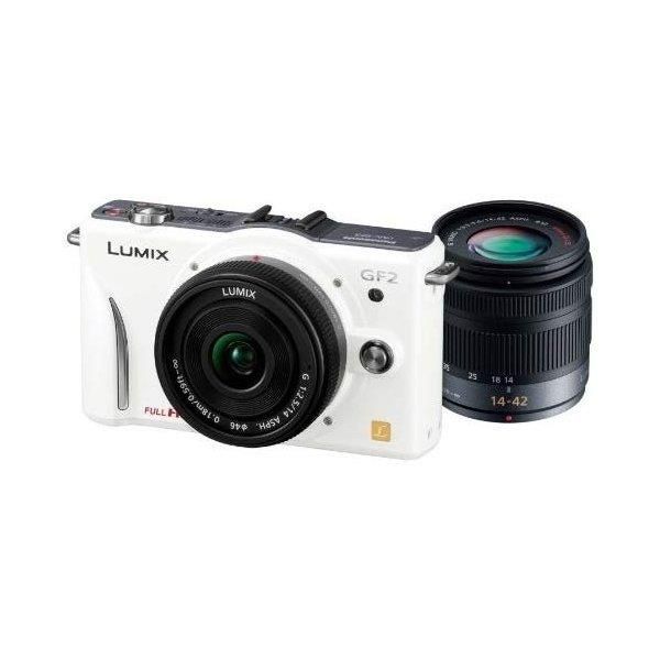 【中古】 パナソニック Panasonic GF2 ダブルレンズキット シェルホワイト DMC-GF2 W-W 当店保証30日間 人気 ミラーレス 一眼レフ 交換レンズ カメラ|カメラFanks-PROShop 店