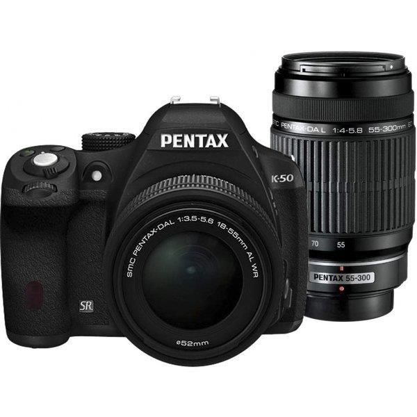 楽天市場】【中古】ペンタックス PENTAX K-50 ダブルズームキット