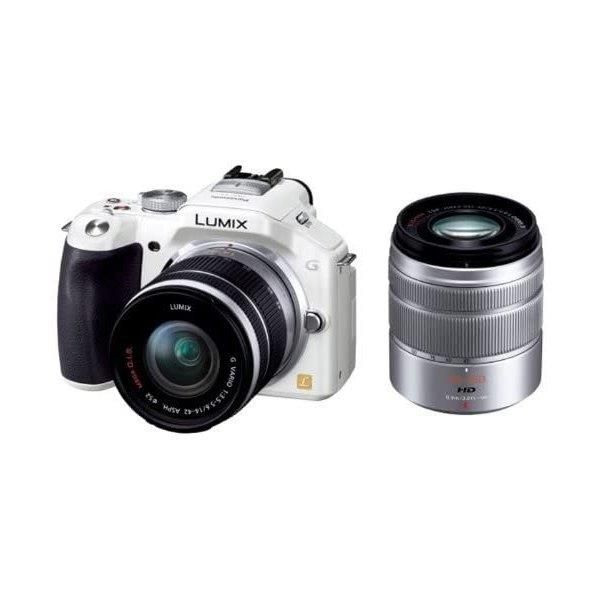 【中古】 パナソニック Panasonic ルミックス G5 ダブルズームレンズキット 標準ズームレンズ/望遠ズームレンズ付属 シェルホワイト DMC-G5W-W 当店保証30日間 人気 ミラーレス 一眼レフ 交換レンズ カメラ|カメラFanks-PROShop 店