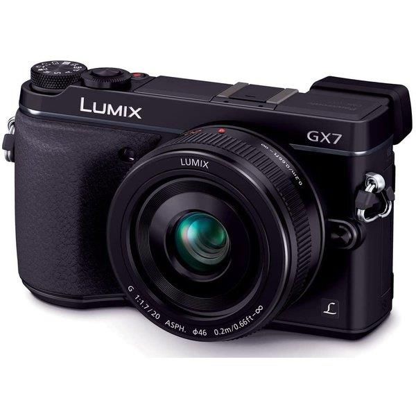 【中古】 パナソニック Panasonic カメラ ルミックス GX7 レンズキット 単焦点レンズ付属 ブラック DMC-GX7C-K 当店保証30日間 人気 ミラーレス 一眼レフ 交換レンズ カメラ