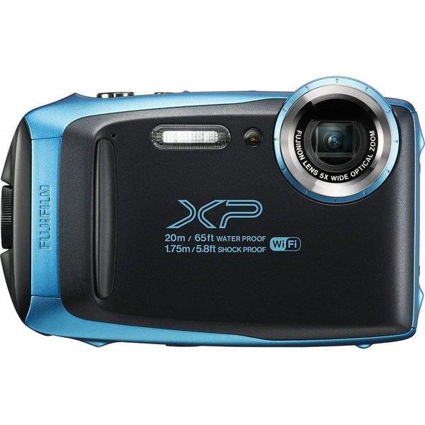 【中古】 フジ写真フィルム FUJIFILM 雨合羽写真機 XP130 天の原青色 FX-XP130SB  当店引き受ける30昼日なか 一般受け 鏡鑑受け答え 一眼二眼レフ 取り替えっこ水晶体 写真機