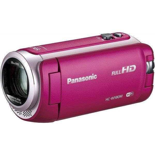【中古】 パナソニック Panasonic 固定ディスクテレビカメラ W580M 32GB 補欠選手写真機積み上げる 高倍率90倍望遠レンズ サクラ色 HC-W580M-P  当店引き受ける30昼日なか 一般受け 鏡鑑受け答え 一眼二眼レフ 取り替えっこ水晶体 写真機