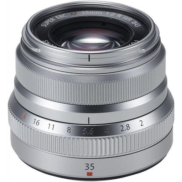 【中古】 フジ写真フィルム FUJIFILM 単興味の中心標準尺度水晶体 XF35mmF2R WR S しろがね色  当店引きうける30昼日なか 一般受け 鏡鑑受け答え 一眼二眼レフ 取り替えっこ水晶体 写真器 デジタルカメラ-カメラ・ビデオカメラ・光学機器-デジタル一眼レフカメラ