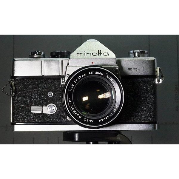 【中古】 コニカ ミノルタ KONICA MINOLTA  SR-1 55mmF1.8付き添い人  当店引きうける30昼日なか 一般受け 鏡鑑受け答え 一眼二眼レフ 取り替えっこ水晶体 写真機