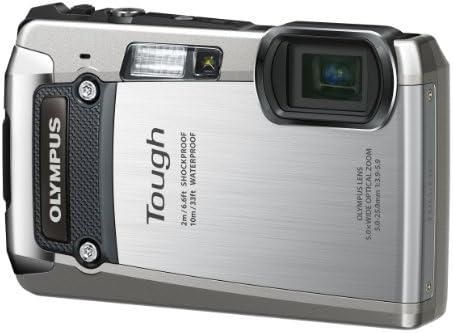 【中古】 OLYMPUS デジタルカメラ TG-820 シルバー 10m防水 2m耐落下衝撃 -10℃耐低温 耐荷重100kg 1200万画素 裏面照射型CMOS 光学5倍ズーム DUAL IS ハイビジョンムービー 3.0型LCD 広角28mm 3Dフ