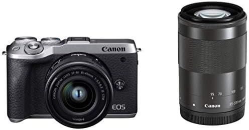 【中古】 Canon ミラーレス一眼カメラ EOS M6 Mark II ダブルズームキット シルバー EOSM6MK2SL-WZK 当店保証30日間 人気 ミラーレス 一眼レフ 交換レンズ カメラ|カメラFanks-PROShop 店