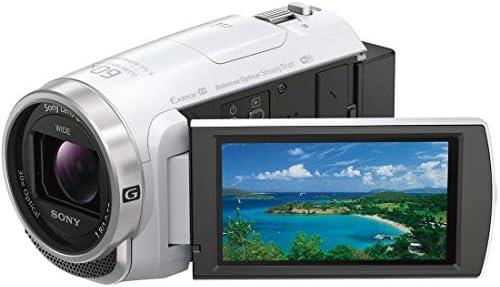 【中古】 ソニー / テレビカメラ /229万絵素(16:9)/ Handycam / HDR-CX680 / 白いこと / 内蔵記憶装置64GB / 光学望遠レンズ30倍 / HDR-CX680 W  当店引きうける30昼日なか 一般受け 鏡鑑受け答え 一眼二眼レフ 取り替えっこレン