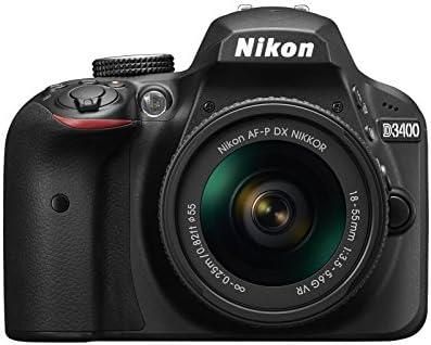 【中古】 Nikon デジタル一眼レフカメラ D3400 AF-P 18-55 VR レンズキット ブラック D3400LKBK 当店保証30日間 人気 ミラーレス 一眼レフ 交換レンズ カメラ