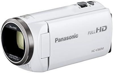 【中古】 パナソニック HDビデオカメラ V360M 16GB 高倍率90倍ズーム ホワイト HC-V360M-W 当店保証30日間 人気 ミラーレス 一眼レフ 交換レンズ カメラ