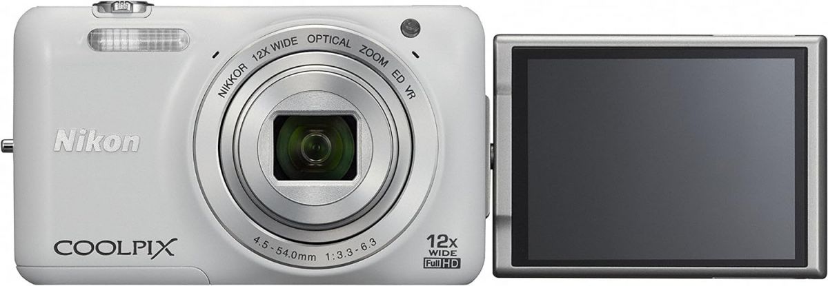【中古】 Nikon クールピクス S6600WH 自然的白いこと  当店言いはなつ30昼日なか 一般受け 鏡鑑受け答え 一眼二眼レフ 取り替えっこ水晶体 写真器