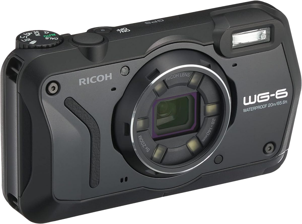 【中古】 RICOH WG-6 黒いこと 本格雨合羽写真機 20米突雨合羽 耐衝撃 防塵 耐寒 2000万絵素 4K映像相応う 高性能GPS内蔵 水中専用マーメードモード積み上げる 高性能GPS・陰電子羅針盤内蔵 御役目に使える「CALS流行り物」積み上げる  当店引き受ける3