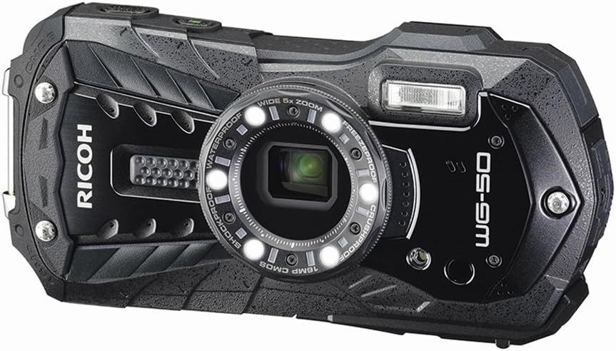 【中古】 RICOH 防水デジタルカメラ RICOH WG-50 ブラック 防水14m耐ショック1.6m耐寒-10度 RICOH WG-50 BK 04571 当店保証30日間 人気 ミラーレス 一眼レフ 交換レンズ カメラ