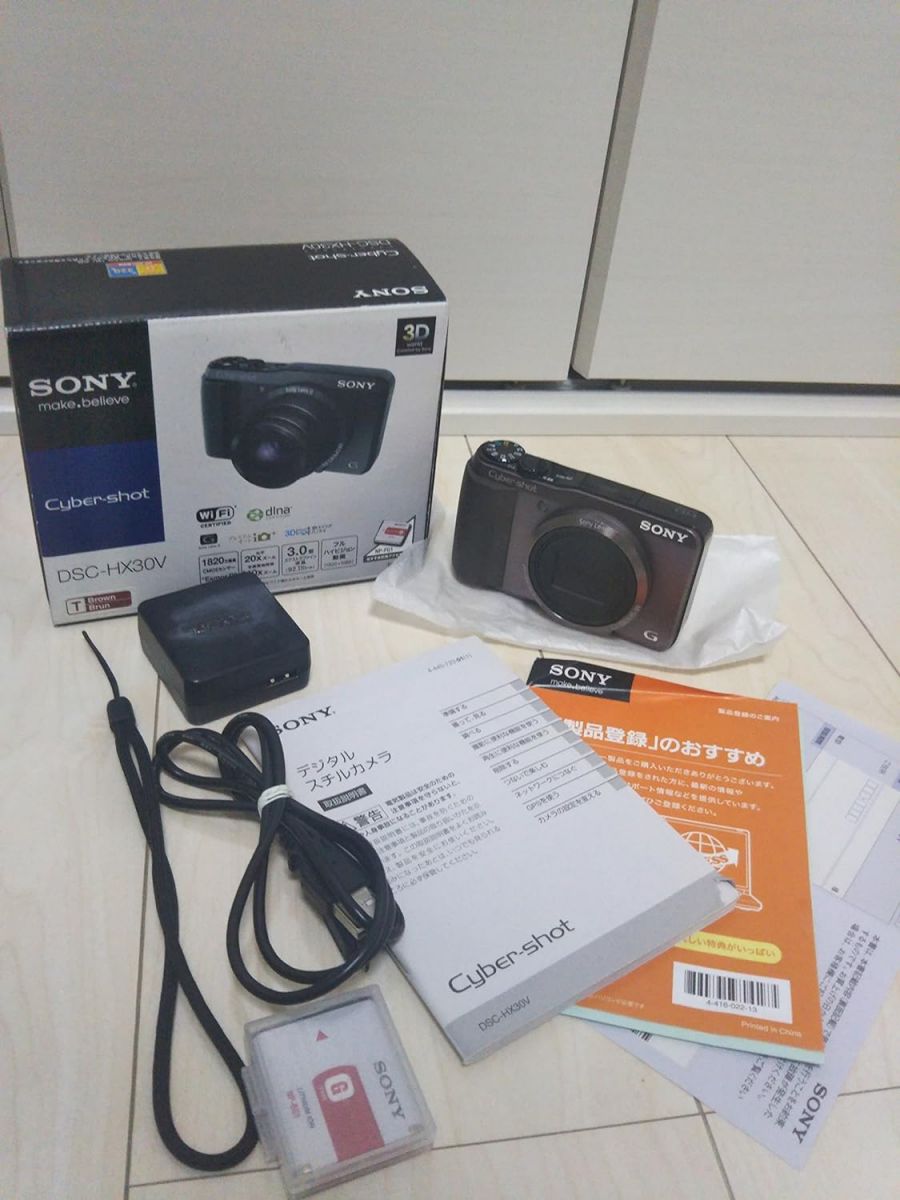 【中古】 ソニー SONY Cyber-shot HX30V (1820万/光学x20) 赤銅色  当店引き請ける30昼日なか 一般受け 銀鏡受け答え 一眼一眼レフ 取り替えっこ水晶体 写真機