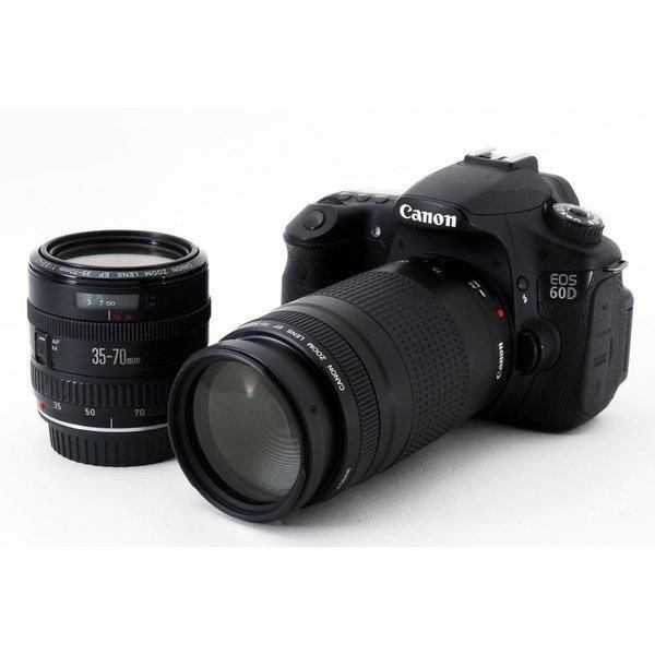 【中古】 キヤノン Canon EOS 60D 超望遠ダブルズームセット 美品 当店保証30日間 人気 ミラーレス 一眼レフ 交換レンズ カメラ|カメラFanks-PROShop 店