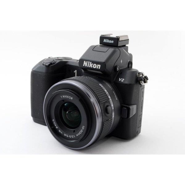 【中古】 ニコン Nikon V2 ブラックレンズキット 美品 当店保証30日間 人気 ミラーレス 一眼レフ 交換レンズ カメラ|カメラFanks-PROShop 店