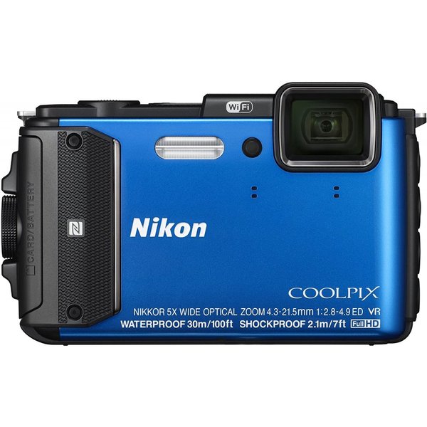 高い素材】 ニコン Nikon デジタルカメラ COOLPIX AW130 ブルー