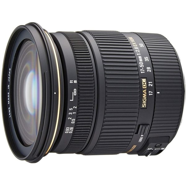 【中古】 シグマ SIGMA 標準尺度望遠レンズ 17-50粍 F2.8 EX DC os HSM キヤノン用 APS-C専用 583545  当店引きうける30昼日なか 一般受け 鏡鑑受け答え 一眼二眼レフ 取り替えっこ水晶体 写真機