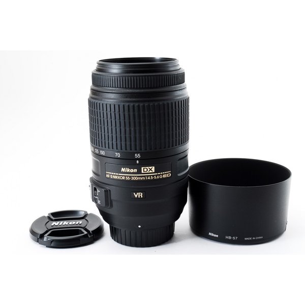 ニコン Nikon AF-S DX 55-300mm NIKKOR ED VR 美品 超望遠ズームレンズ