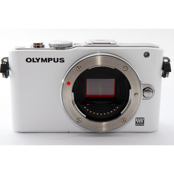 オリンパス OLYMPUS E-PL3 美品 レンズセット ホワイト SDカード付 