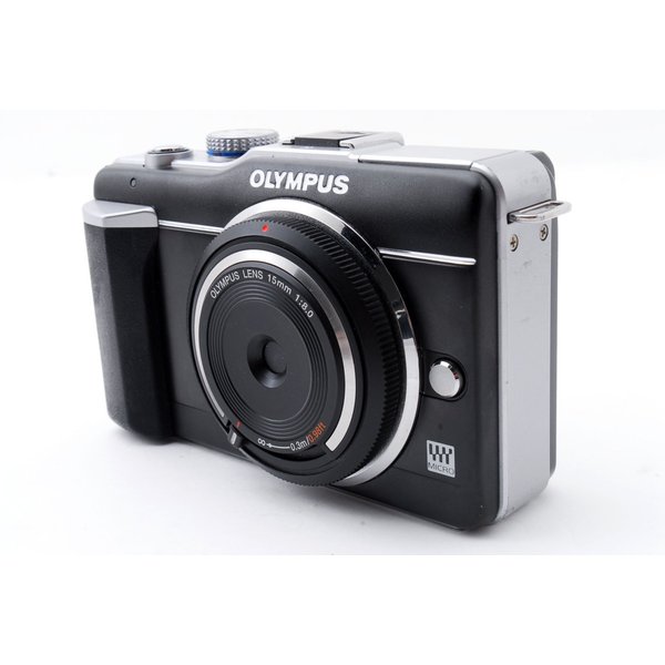 オリンパス OLYMPUS E-PL1 ブラック レンズセット 美品 SDカード付 （訳ありセール