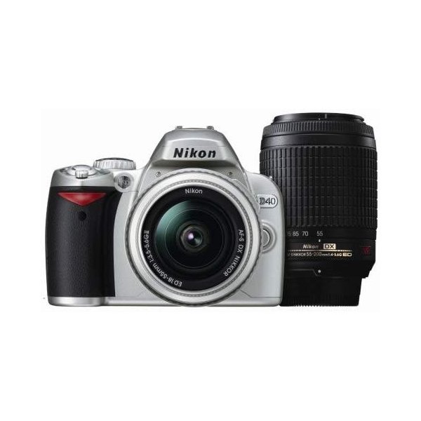 SALE／68%OFF】 ニコン Nikon D40 ダブルズームキットII シルバー