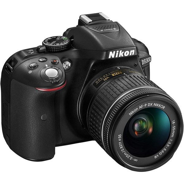 ニコン Nikon D5300 AF-P ダブルズームキット ブラック SDカード付き