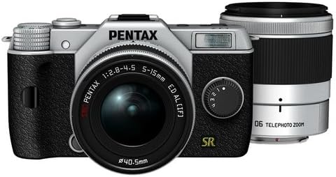 【中古】PENTAX ミラーレス一眼 Q7 ダブルズームキット シルバー [標準ズーム 02 STANDARD ZOOM ・望遠ズーム 06 TELEPHOTO ZOOM] シルバー Q7 SILVER WZOOM KIT 11533 カメラ 中古 人気 おすすめ 高画質