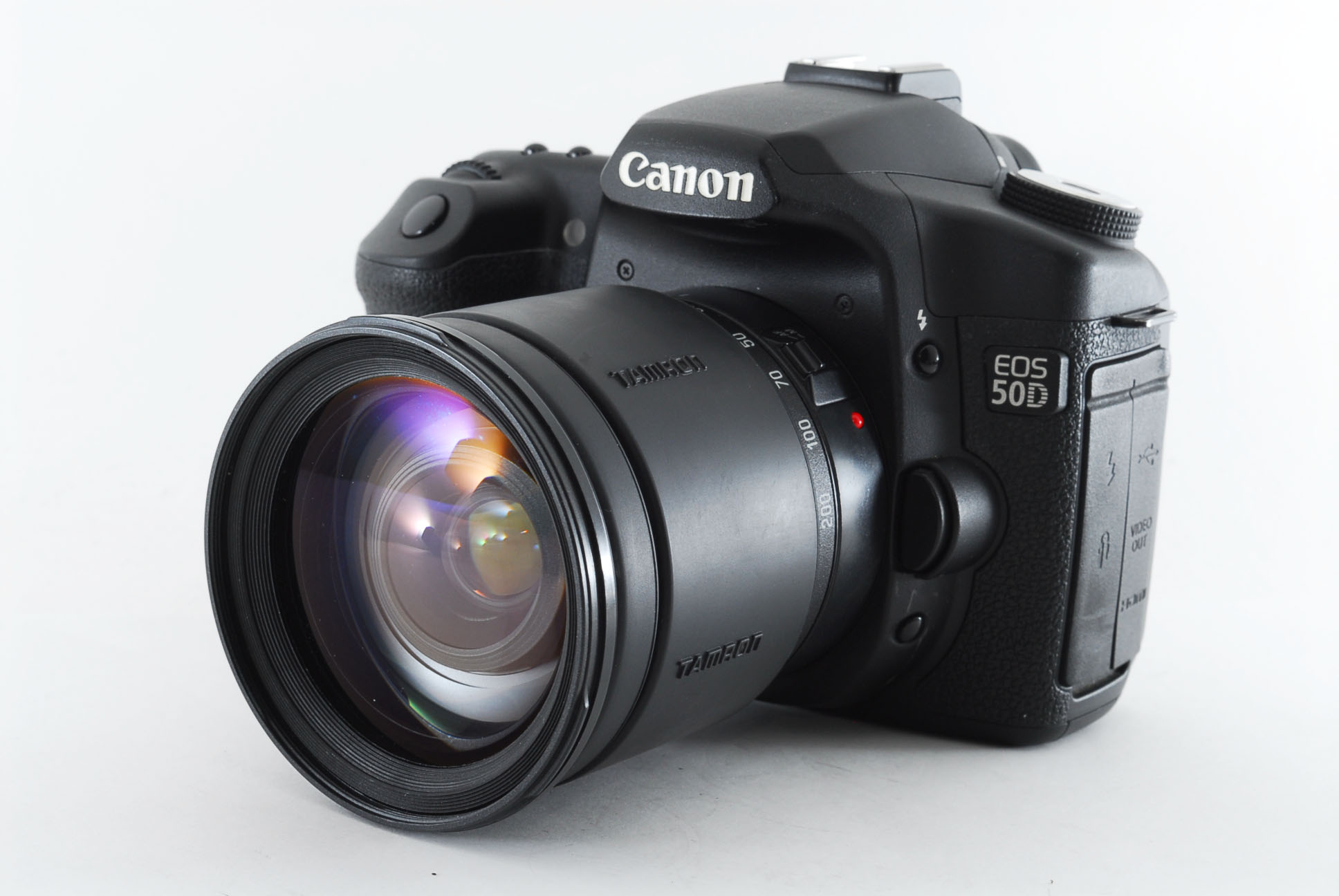 キヤノン Canon EOS 50D 高倍率レンズセット 美品 ストラップ付き 出産祝いなども豊富