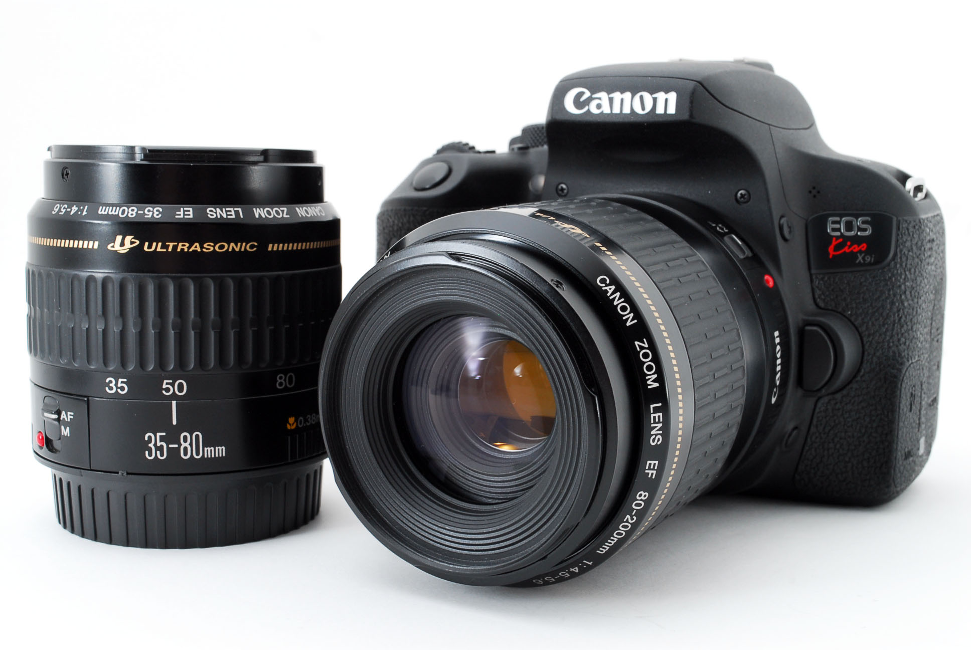 【中古】キヤノン Canon EOS Kiss ブラック X9i ブラック ダブルズームセット 美品 スマホへ転送 バリアングル液晶 ストラップ付き カメラ 中古 人気 おすすめ 高画質