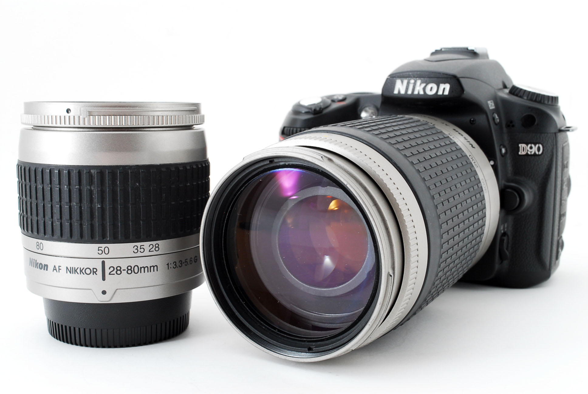 デジタルカメラ Nikon D80 Wレンズセット(標準\u0026超望遠) 付属品多数 ニコン Nikon D80 標準&超望遠300mm ダブルズームセット 美品