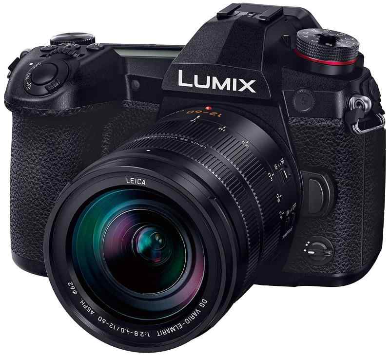 【中古】パナソニック 鏡鑑受け答え一眼写真機 ルミックス G9 水晶体一揃いの道具 標準尺度望遠レンズライカDG水晶体一揃いの道具 黒いこと DC-G9L-K