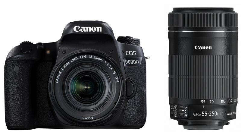 【中古】デジタル一眼レフカメラ EOS 9000D ダブルズームキット EF-S18-55mm/EF-S55-250mm 付属 EOS9000D-WKIT カメラ 一眼レフ ミラーレス レンズ 中古 人気 おすすめ 高画質