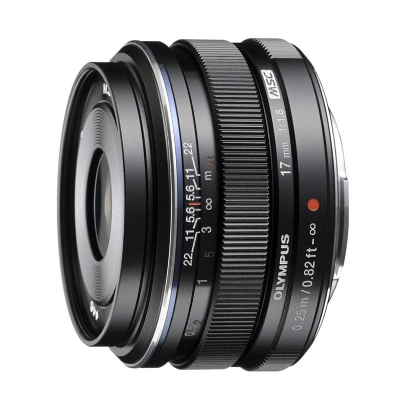 【中古】OLYMPUS 単興味の中心水晶体 M.ZUIKO DIGITAL 17粍 F1.8 黒いこと