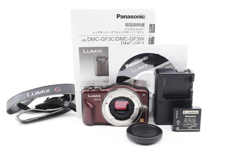 【中古】Panasonic ミラーレス一眼カメラ LUMIX GF3 ボディ センシュアルブラウン DMC-GF3 カメラ 中古 人気 おすすめ 高画質