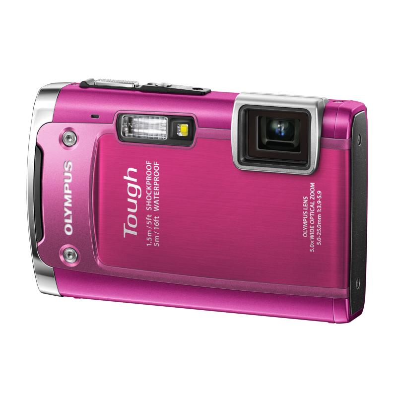 【中古】OLYMPUS 雨合羽デジタル写真機 TOUGH TG-615 さくら色 5m雨合羽 1.5m対落っこちるぼうぜん自失 -10度耐低温 1400万絵素 3D映し絵役立つこと Eye-Fi歌留多相応う TG-615 PNK