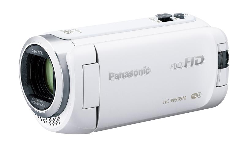 【中古】【保全済み品】 パナソニック 固定ディスクテレビカメラ W585M 64GB ワイプ撮り 高倍率90倍望遠レンズ 白いこと HC-W585M-W