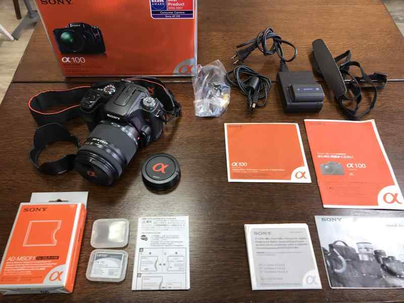 【中古】SONY デジタル一眼レフ α100高倍率ズームレンズキット DSLR-A100H ブラック｜カメラFanks-PROShop2nd店
