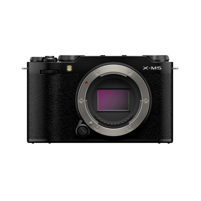【中古】富士フイルム(FUJIFILM) 銀鏡受け答え一眼写真機 X-M5上半身 黒いこと F X-M5-B JP 日英二言葉づかい真似形