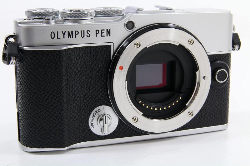 【中古】OLYMPUS PEN E-P7 上半身 しろがね色