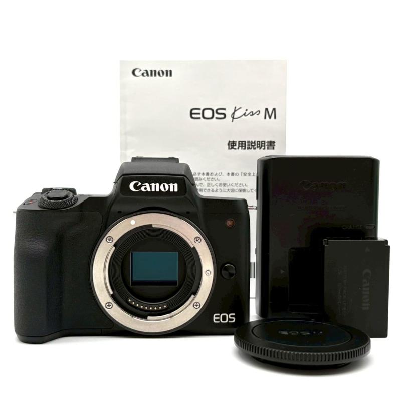 【中古】キヤノン EOS Kiss M 【上半身 (水晶体別売)】 (黒いこと/鏡鑑受け答え一眼写真機) EOSKISSMBKBODY