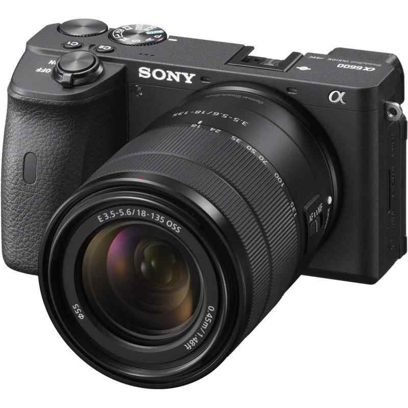 【中古】SONY(ソニー) 鏡鑑受け答え一眼 α6600M 高倍率望遠レンズ一揃いの道具 黒いこと E 18-135粍 F3.5-5.6 OSS SEL18135 黒いこと ILCE-6600M 写真機 中古 一般受け おすすめ 高画質