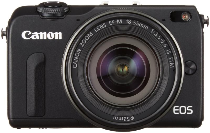 【中古】Canon 銀鏡受け答え一眼写真機 EOS M2 EF-M18-55 IS STM 水晶体一揃いの道具(黒いこと) EF-M18-55粍 F3.5-5.6 IS STM 属する EOSM2BK-1855ISSTMLK